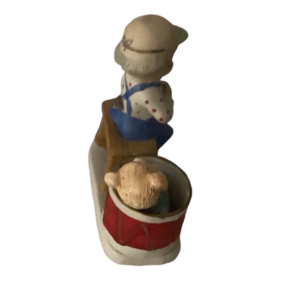 Grandpa Jasco Porcelain Christmas Luvkins Candelholder - Picture 8 of 9